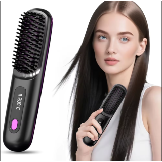 Brosse à lisser les cheveux avec écran LCD